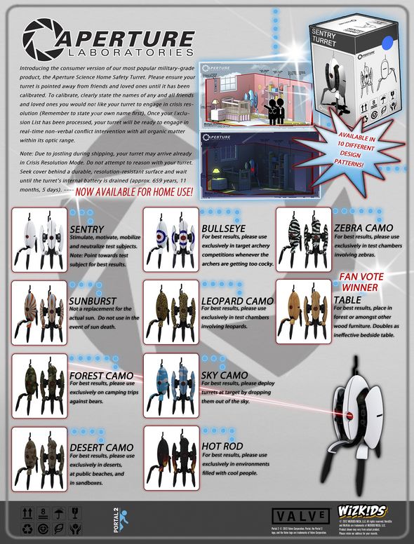 Portal Turret NECA feat