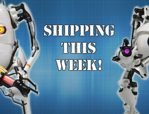 Shipping this Week: Portal 2 Atlas and P-Body Light-Up Action Figures!