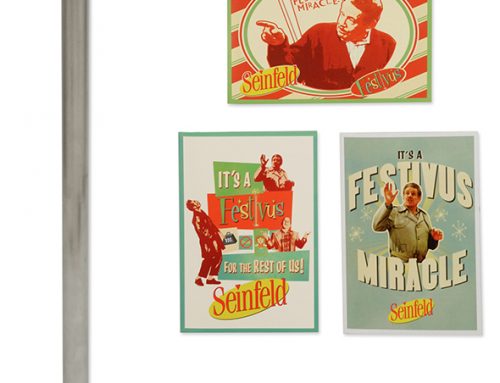 Seinfeld – 20” Festivus Pole and Greeting Card Set