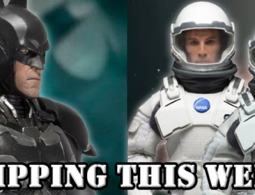 Shipping this Week: 1/4 Scale Batman Arkham Knight Figure, Interstellar Retro Clothed Figures